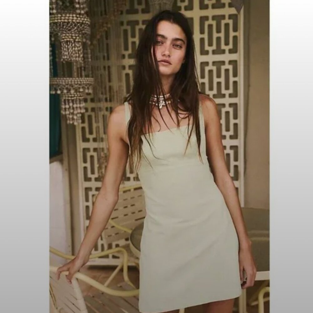 Free People Little Loca Mini Dress, M, Cream, NWOT